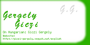 gergely giczi business card